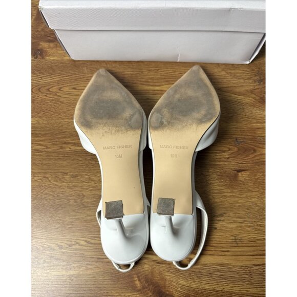 Marc Fisher Women's HADYA Pump White Size 10 M - Picture 6 of 7